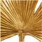 26" Gold Leaf Textured Metallic Palm Sculpture with Stand